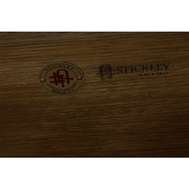 Stickley Mission Oak Leaded Glass China Cabinet For Sale - Image 17 of 18