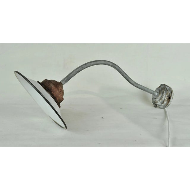 Vintage Enameled Metal Wall Light, 1940s For Sale - Image 9 of 9