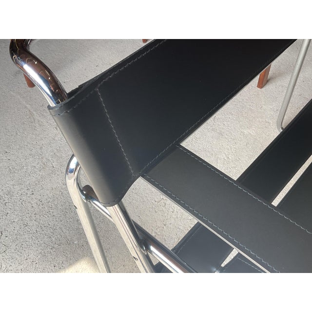 Marcel Breuer Mid-Century B3 Wassily Armchair by Marcel Breuer for Knoll Inc / Knoll International For Sale - Image 4 of 16