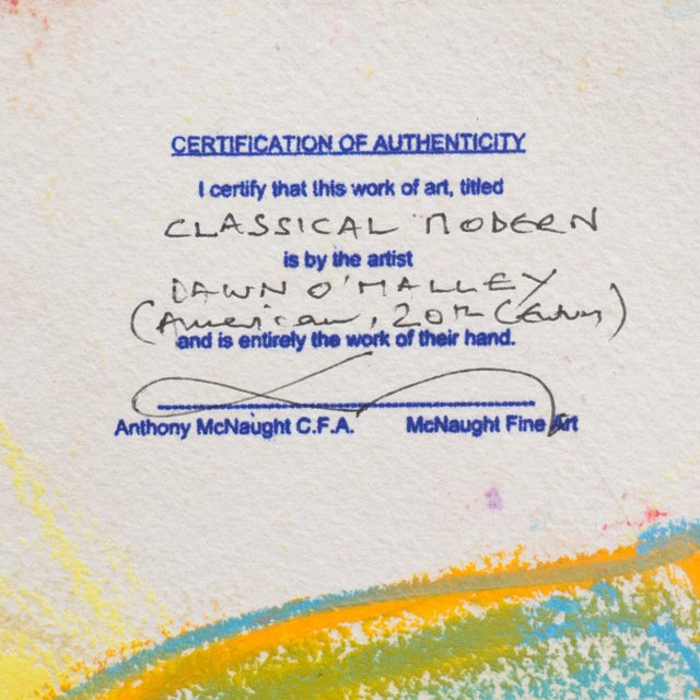 Magenta 'Classical Modern' by Dawn O'Malley, Stylized Figural by Woman Artist For Sale - Image 8 of 8