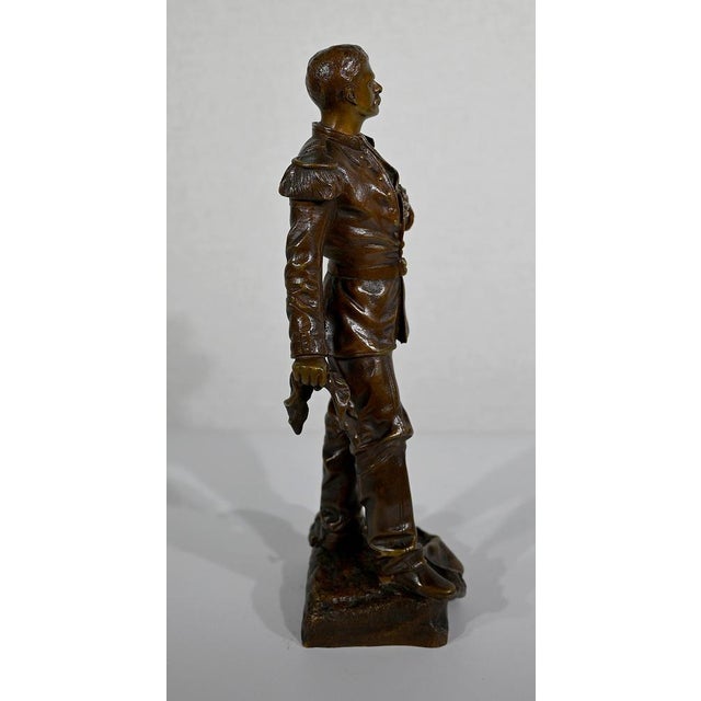Metal C. Anfrie, L’Estafette, 19th-Century, Bronze For Sale - Image 7 of 18
