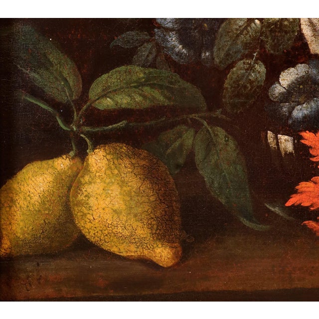 Follower of Abraham Brueghel, Still Life, 1700, Oil on Canvas For Sale - Image 10 of 14