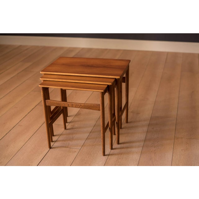 Danish Modern Set of Teak Nesting Tables by Hans J. Wegner for Andreas Tuck For Sale - Image 13 of 13