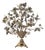 Napoleon Altar Candelabra with Seven Lights and Flower Bouquet Decoration, 1890 For Sale