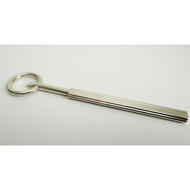 1950s 1950s Italian Silver Plate Bottle Opener For Sale - Image 5 of 7