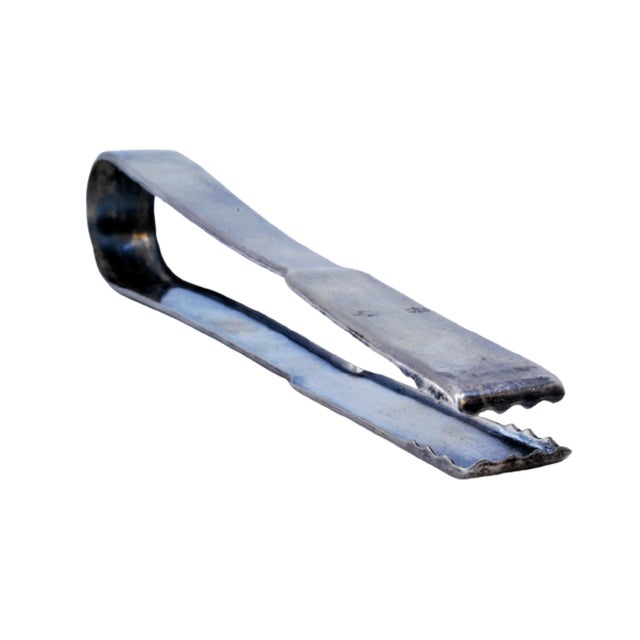 Silver Silver Salad or Bread Tongs For Sale - Image 8 of 8