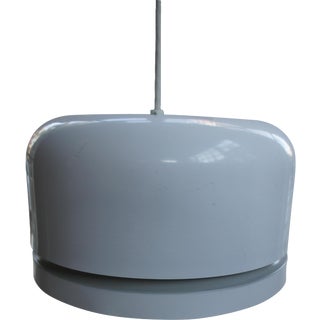 Mid-Century Modern Lightolier White Pendant Lamp For Sale