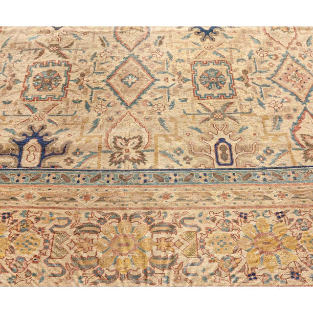 1900 - 1909 Antique Turkish Hereke Rug For Sale - Image 5 of 8