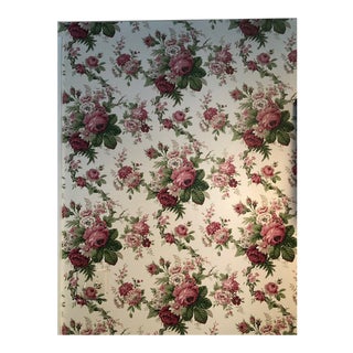 Late 20th Century Waverly Norfolk Rose Wallpaper - 6 Rolls & 1.5 Rolls of Boarder For Sale
