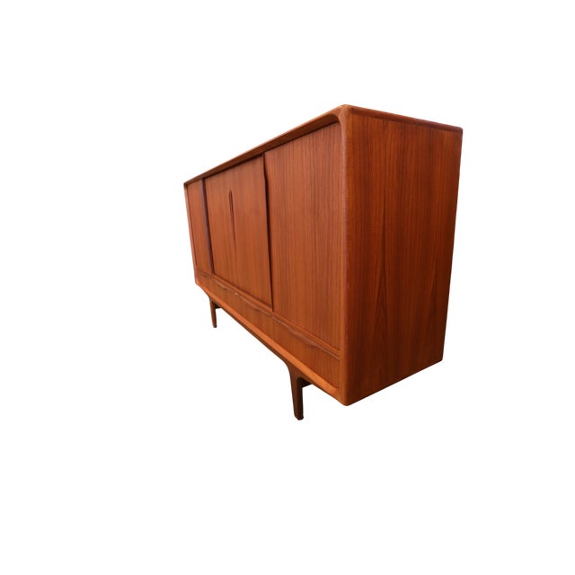 Brown Danish Sideboard with Sliding Doors, 1960s For Sale - Image 8 of 18