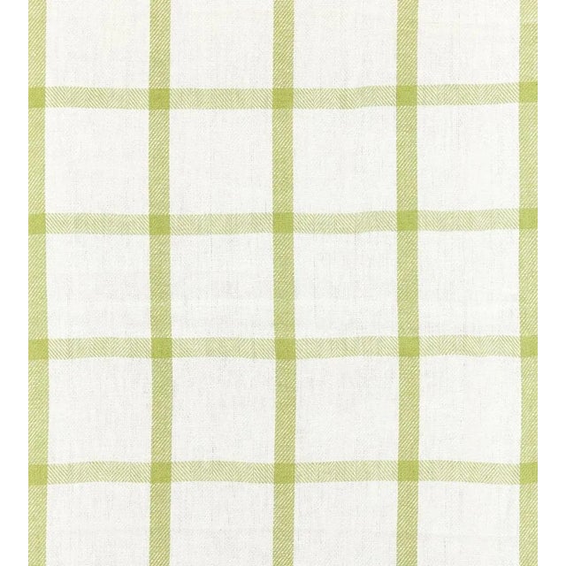 Traditional The House of Scalamandré Wilton Linen Check Fabric, Green Tea For Sale - Image 3 of 3
