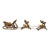 Vintage Brass Sleigh and Reindeer For Sale