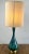 Mid-Century Modern Mid-Century Modern Green Malachite Teardrop Design Table Lamp W Custom Shade For Sale - Image 3 of 16