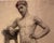 Drawing of a Naked Man in the Academic Hot Seat 1910 France For Sale - Image 10 of 12