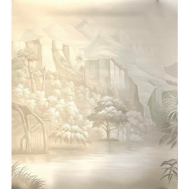 1: Commodity: Designer Artistic Wallpaper, Embossed Distant Mountains and Cloud Sea Mural 2: Handicrafts: 100% handmade...