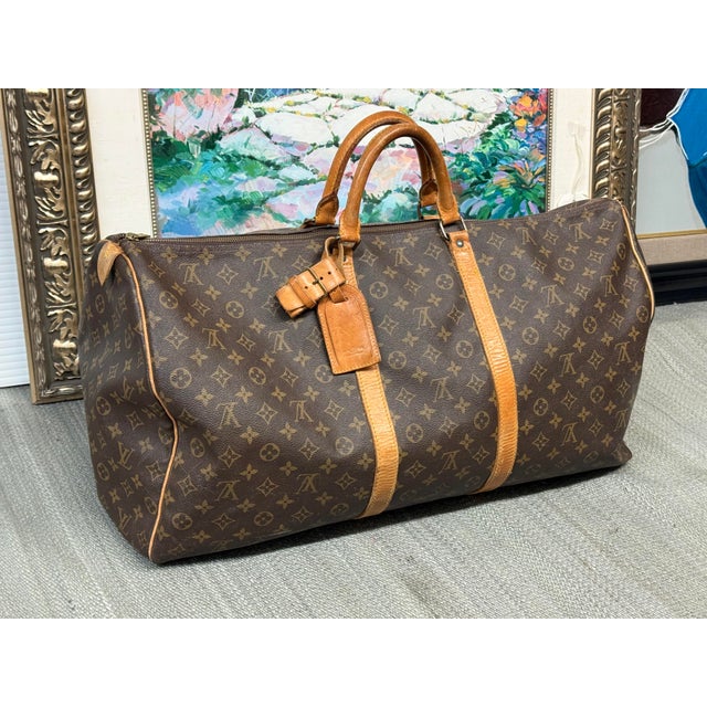Louis Vuitton Louis Vuitton Keepall 55 Duffle Bag/Weekender For Sale - Image 4 of 12