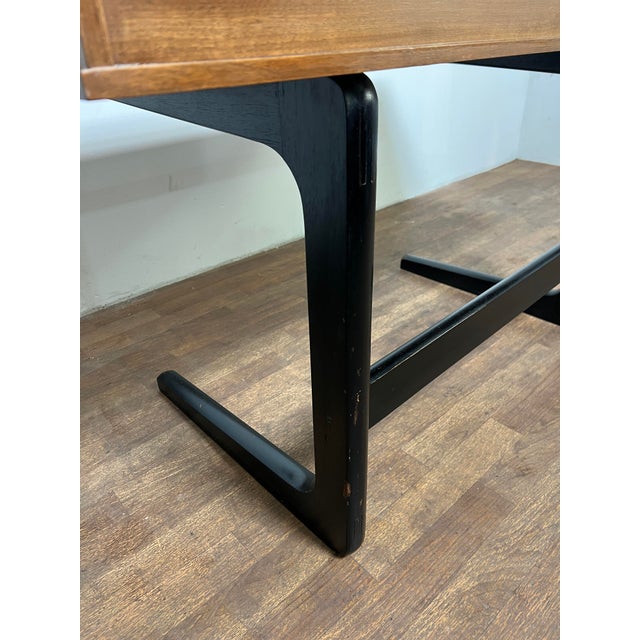 C. 1960s Mid Century Cantilever Teak Desk in Manner of Kai Kristiansen For Sale - Image 12 of 12