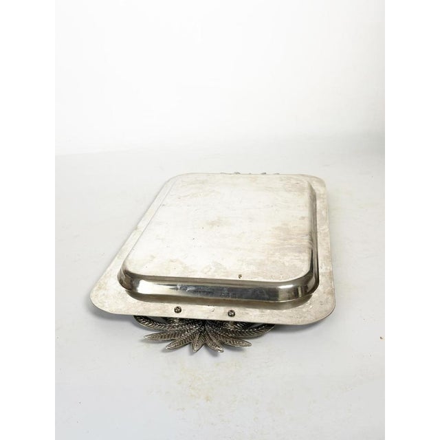 Metal Plate with Palm Tree Decoration, France, 1970 For Sale - Image 9 of 10