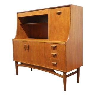 Mid Century Modern Vintage Teak Buffet Short Credenza by G Plan Danish Style For Sale