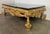 Baroque Baroque-Style 22k Gold Leaf Carved Coffee Table With Black Stone Top For Sale - Image 3 of 13