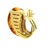Roberto Legnazzi 18k Gold Citrine & Diamond Earrings, Italy C. 1990, Pair For Sale - Image 9 of 16