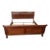 Traditional Cherry Finished King Size Sleigh Bed For Sale