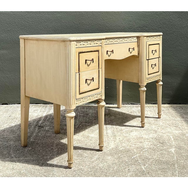 Grosfeld House Vintage Greek Key Vanity For Sale - Image 4 of 12