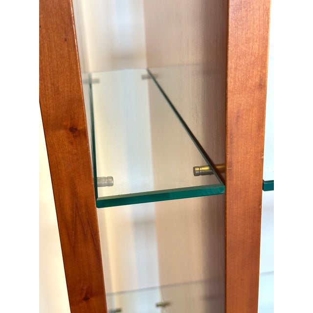 Cherrywood Centerpiece Display on Wheels, 1990s For Sale - Image 10 of 15