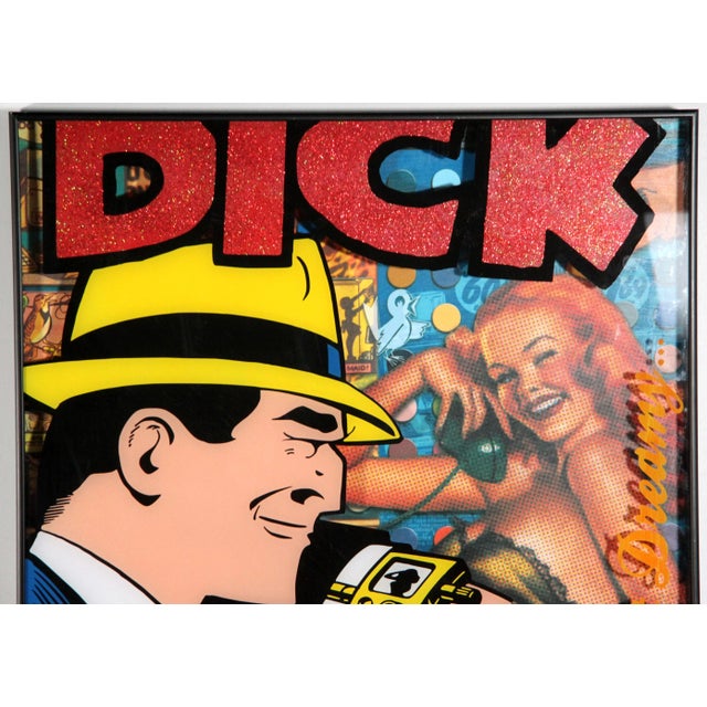 American Vintage C.1980's Dick Tracy Acrylic Shadowbox Wall Art For Sale - Image 3 of 9