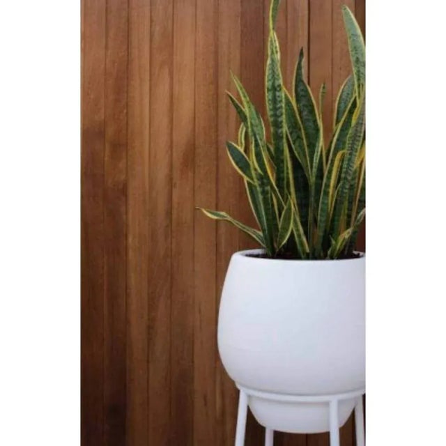 Lace Grey Planter by Mowee For Sale - Image 4 of 8