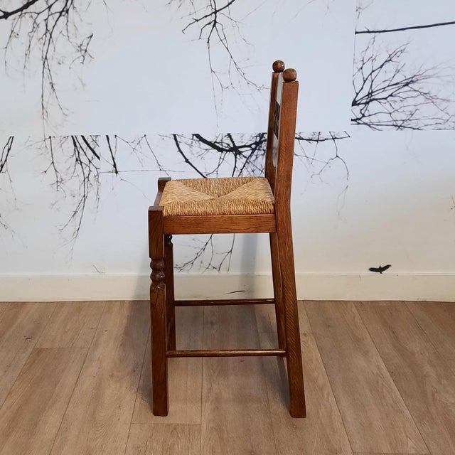 Vintage Bar Stools with Rush Seats, 1960s, Set of 2 For Sale - Image 6 of 13