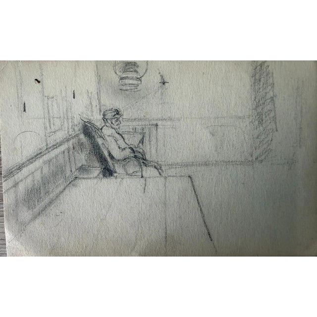 Heinrich Pforr, Father Pforr Kitchen Interior, Pencil on Paper For Sale - Image 6 of 13
