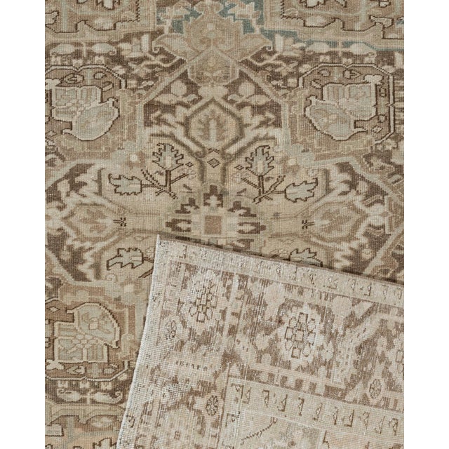 Turkish Vintage Circa 1940 Heriz Area Rug 8'4 X 11'4 For Sale - Image 3 of 7