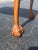 Wood Early 1900s Walnut Queen Anne Bench With Claw and Ball Feet For Sale - Image 7 of 8
