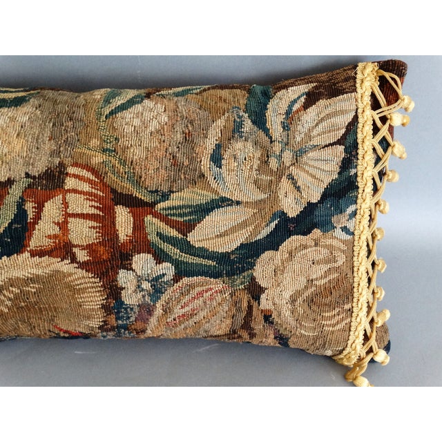 Antique French Aubusson Pillow With Passimenterie Fringe Chairish