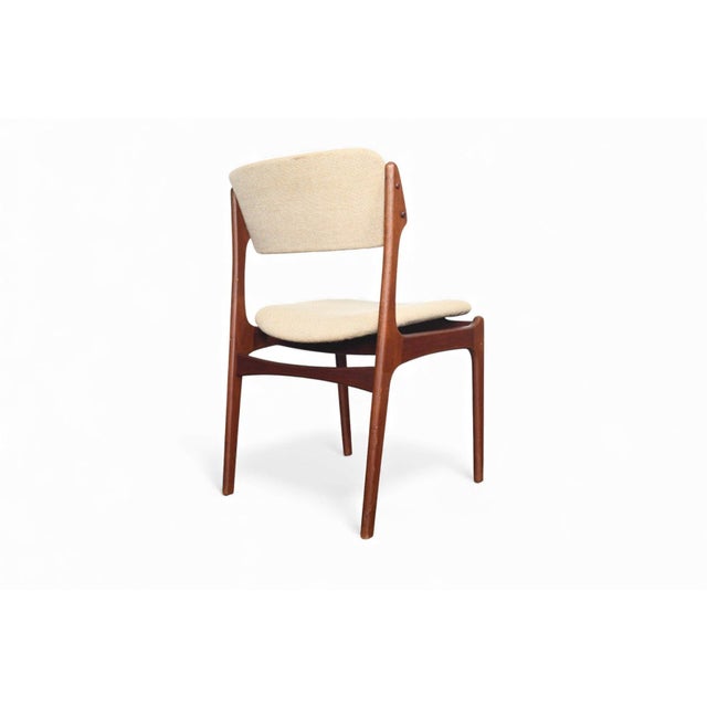 Brown Set of Six Mid 20th Century Attributed to Erik Buch Model 49 Dining Chairs in Teak For Sale - Image 8 of 9