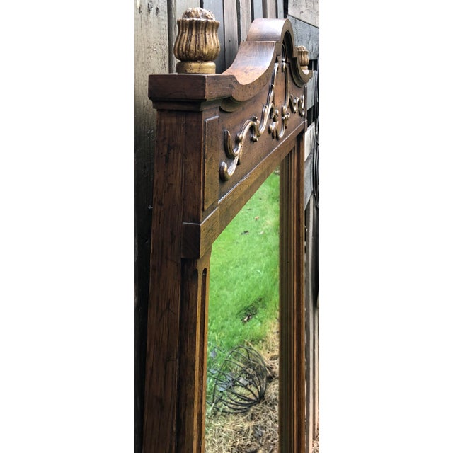 Vintage Mid 20th Century Drexel Heritage Walnut Mirror