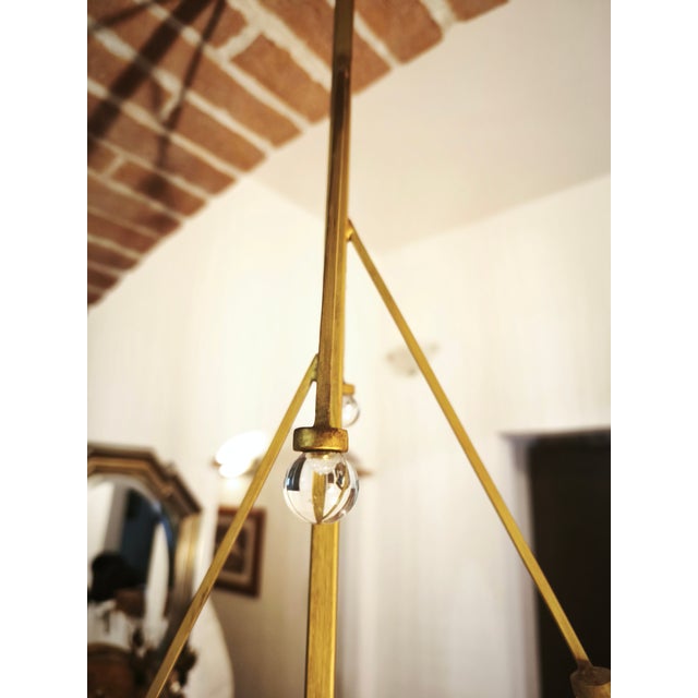 Gold Italian Table Lamp in Hand-Blown Gold-Fleck Glass from Gallo, Tuscany, 2000s For Sale - Image 8 of 11