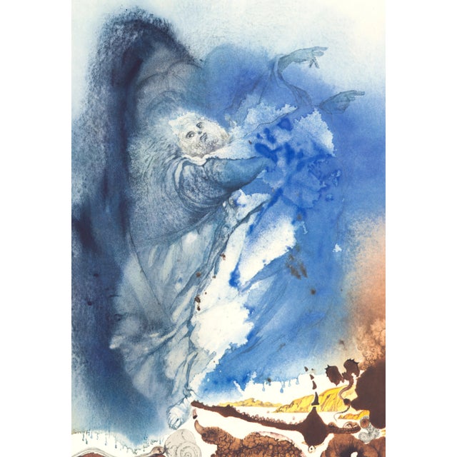 Color lithograph "Creatio Animalium Terrae et Maris" (The Creation of Earthly and Sea Animals, Genesis Chapter 1) from...