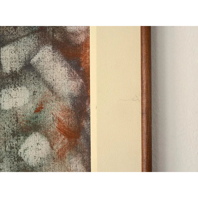 Gray Mid Century Modern Brazilian Abstract Expressionist Painting For Sale - Image 8 of 13