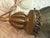 Vintage mid century 1960’s swag, smoked glass with brass fittings. No chips or cracks