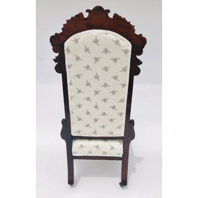 Antique Victorian Rosewood Ladies Chair For Sale - Image 6 of 9