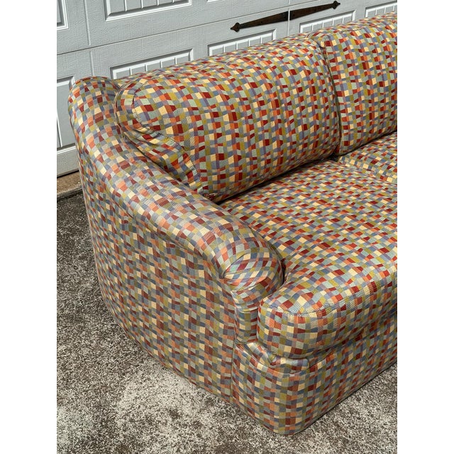 Postmodern Vintage Thayer Coggin Postmodern Wraparound Sectional For Sale - Image 3 of 18