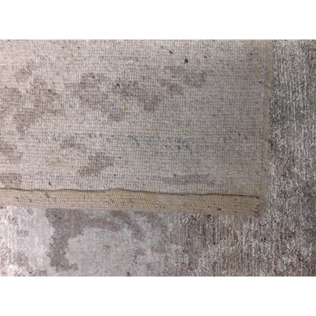 Modern Hand Knotted Bamboo Silk Rug. 7'10"x 9'10" For Sale - Image 18 of 18