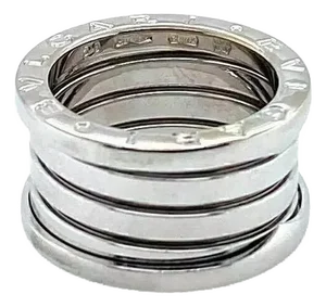Bvlgari B.zero1 Four Band Ring in 18k White Gold - Size 50