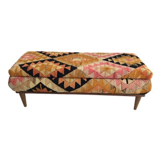 Herki Kilim Storage Bench For Sale