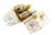 Writing Utensils in Ceramic, Gold and Diamond, Set of 7 For Sale