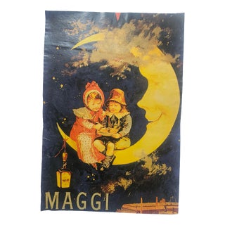 Art Deco Maggi Advertising Poster, Switzerland, 1940s For Sale