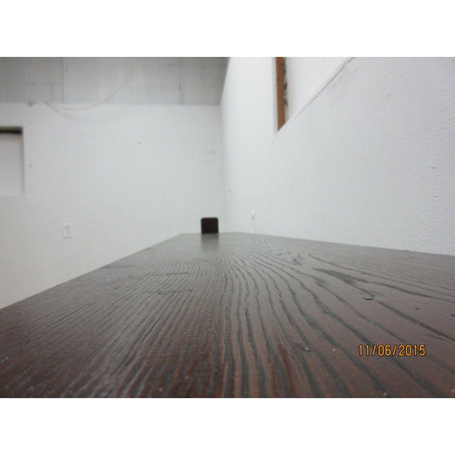 Antique Tiger Oak Art & Crafts Mission School House Coat Rack For Sale - Image 4 of 6