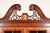 Councill Craftsmen Georgian Banded Flame Mahogany Lighted Breakfront Bookcase Cabinet For Sale - Image 11 of 17